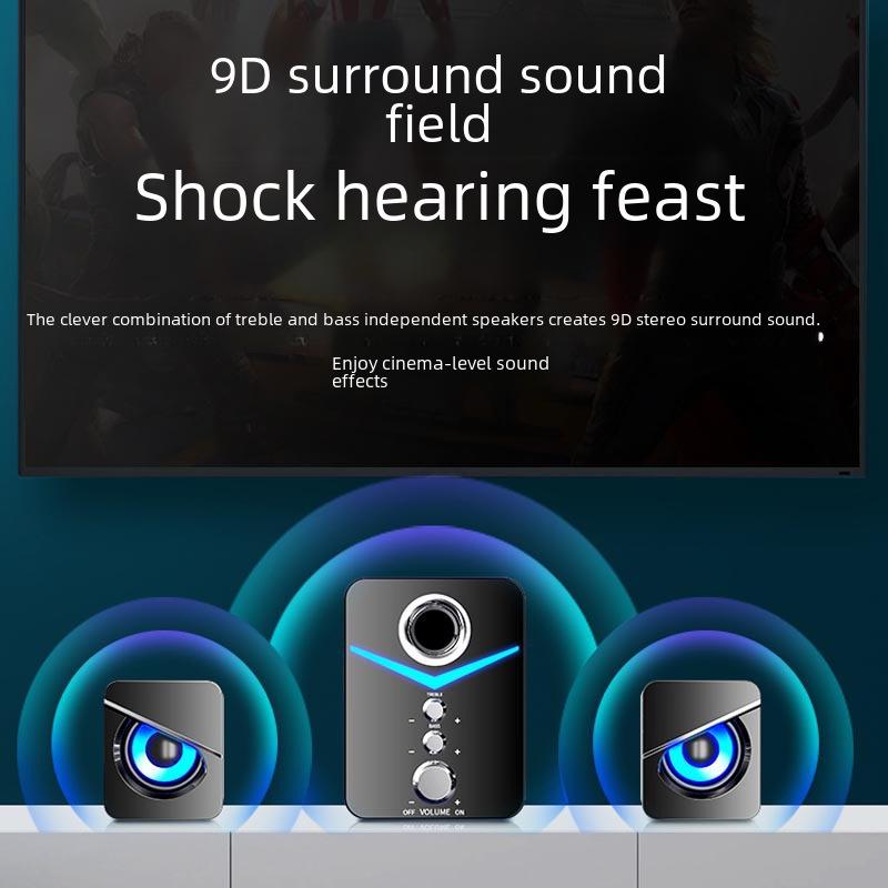 Сайда Мультимедиа Bluetooth Проводной Настольный Динамик с Сабвуфером