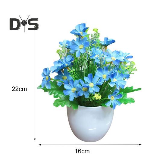 Искусственный цветок в горшке Декор для вечеринки Пластиковый DIY Искусственный цветок в горшке