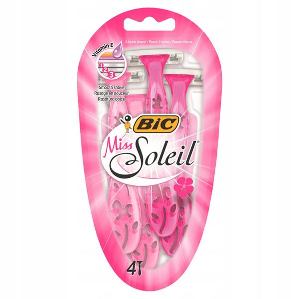 Bic Miss Soleil Golarki 3-Ostrzowe 4Szt