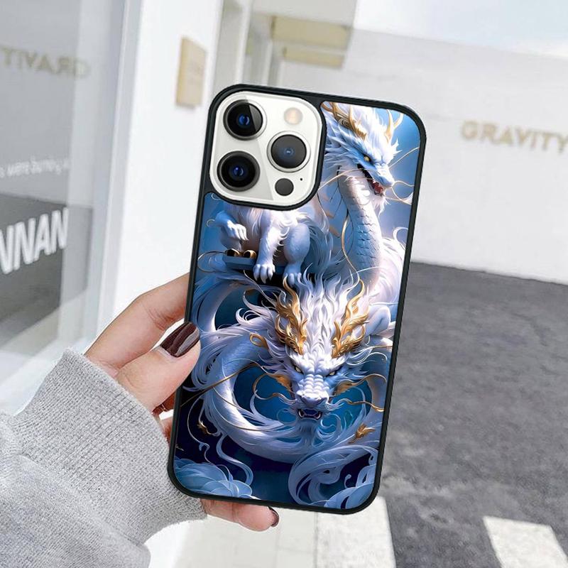 Изысканный Чехол для Телефона с Летающим Китайским Драконом Для iPhone 17 Air 15 16 Чехол 11 13 14 Pro Max 12 Plus Max Fundas