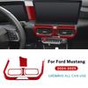 Для Ford Mustang GT 2024 2025 Наклейка из настоящего мягкого углеродного волокна LHD RHD Автомобильные аксессуары для внутренней отделки центральной консоли и панели кондиционера