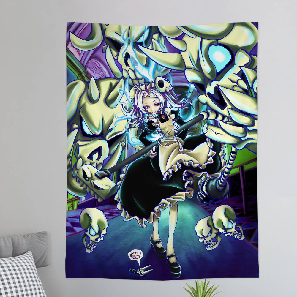 Игровой MMarie SkullGirls DIY Настенный Гобелен для Гостиной Дома Комнаты в Общежитии Декор Настенное Искусство Декор