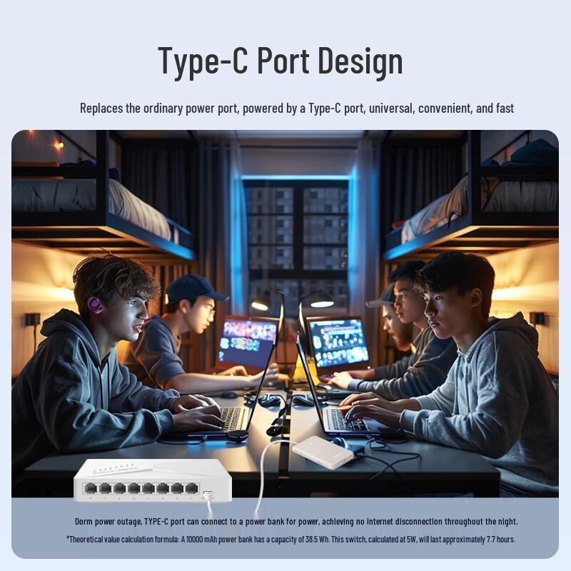 H3C 8-портовый гигабитный неуправляемый Ethernet-коммутатор