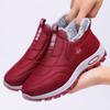Женские зимние ботинки для снега, нескользящая подкладка из искусственного меха, мокасины для ходьбы, удобные короткие ботильоны, водонепроницаемые, теплые кроссовки для тренировок для женщин