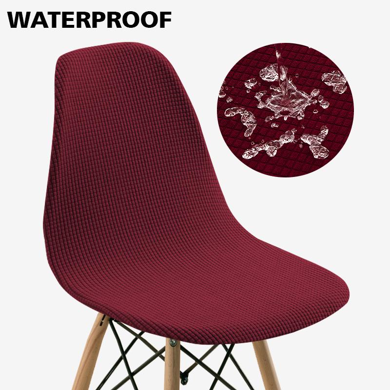 Водонепроницаемый чехол для стула, эластичный однотонный чехол для стула, для бара, отеля, дома, гостиной, съемный защитный чехол для мебели