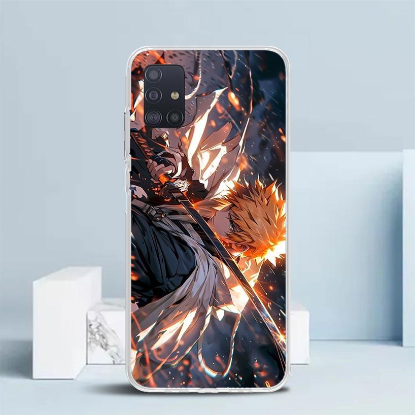 Чехол для телефона Kurosaki Ichigo Bleach для Samsung Galaxy A52 A32 A22 A12 A51 A50S A30S A10S Note 20 Ultra 10 S10 Plus A31 A20 A71 A7