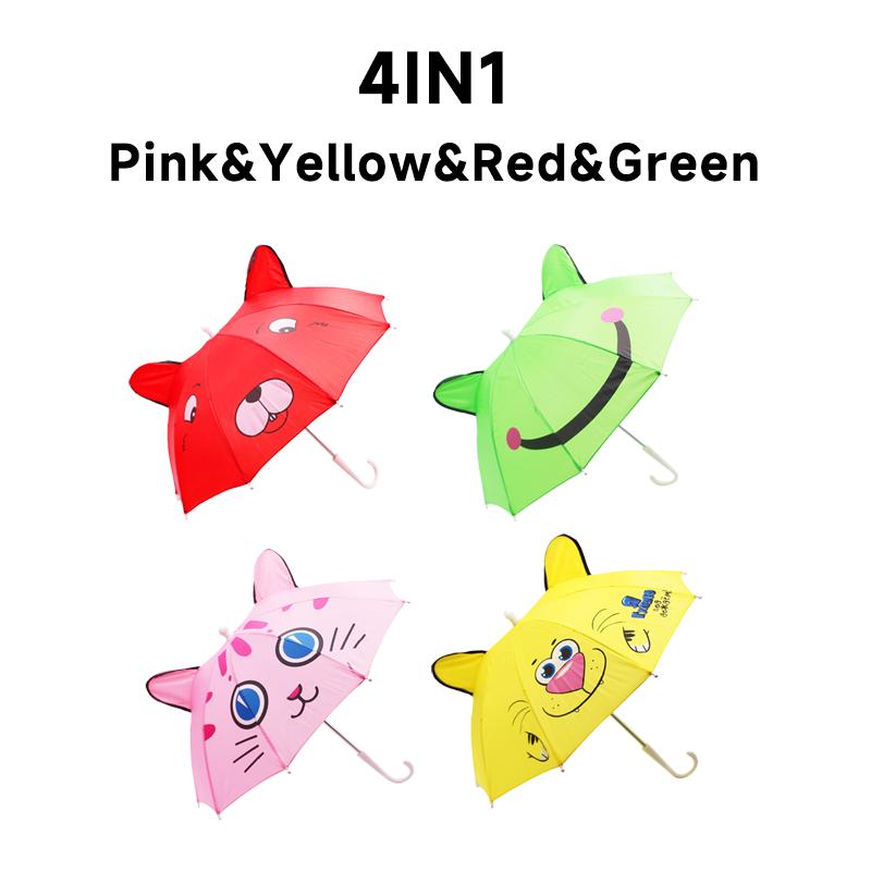 1-2 Years  Baby Umbrella Cute Children Toy Umbrella Men and Women Baby Ears Umbrella Props Mini Dance Toy Umbrella Kids Umbrella