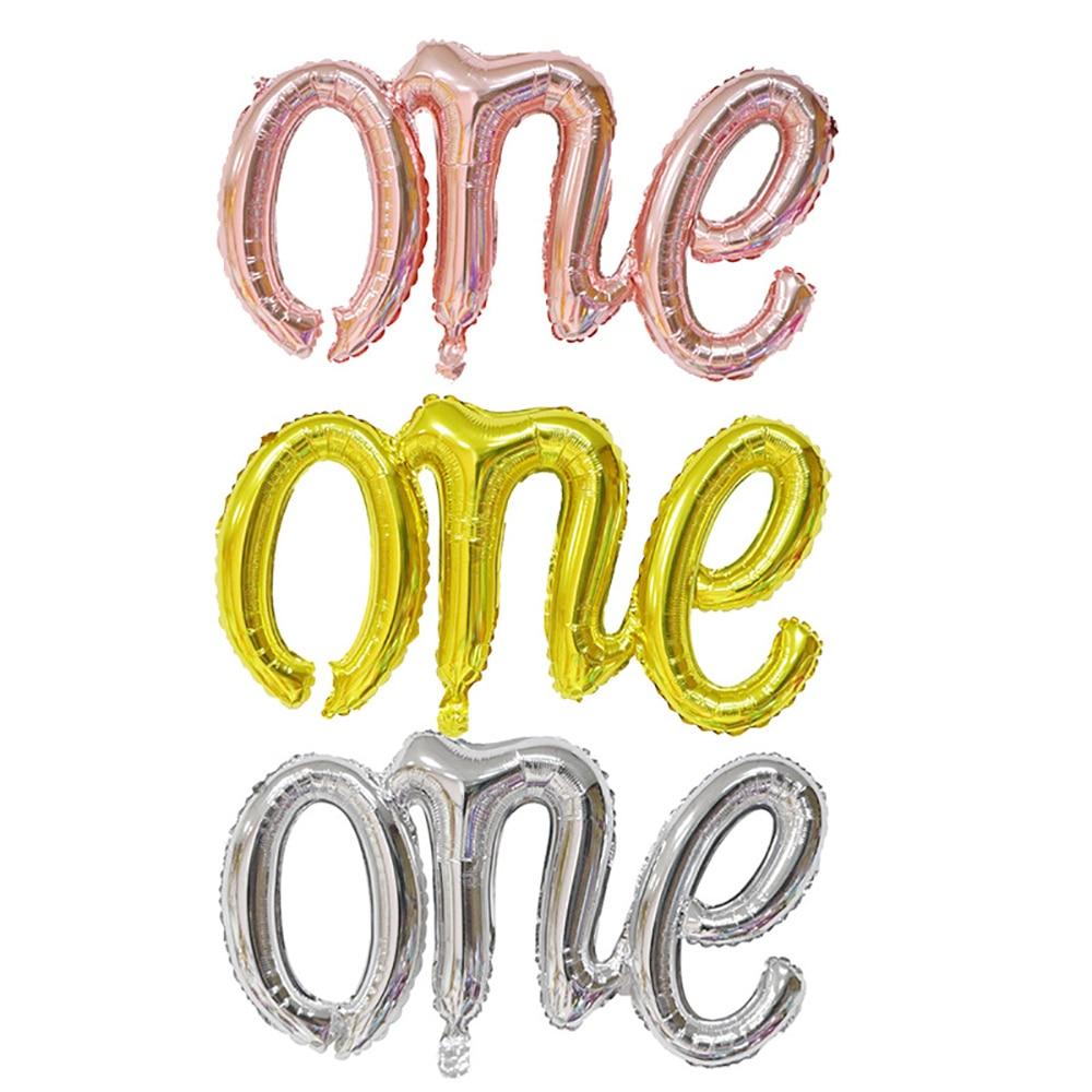 Большой размер золотые воздушные шары с надписью One, украшения для дня рождения, гелиевые шарики, Настенный декор, товары для дня рождения