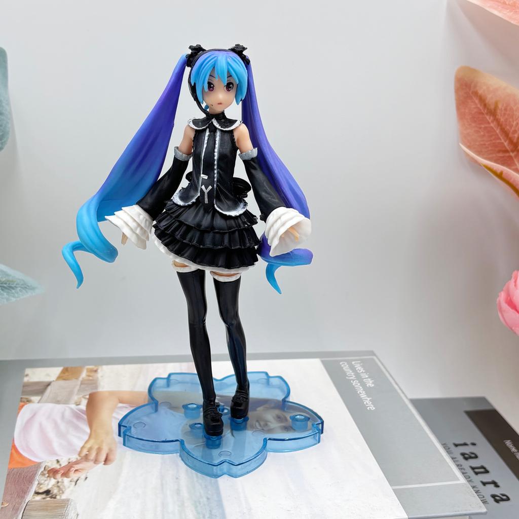 Hatsune Miki Anime Character Kawaii Pvc Model Standing and Sitting Doll Action Doll Collection Decorations Christmas Toys Gifts