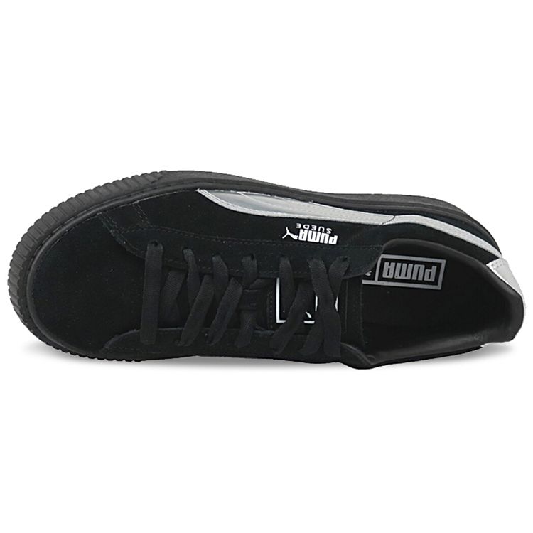 Puma Кроссовки Suede Series Laser Low-Top Женские кроссовки Черный Серебристый 363649-01