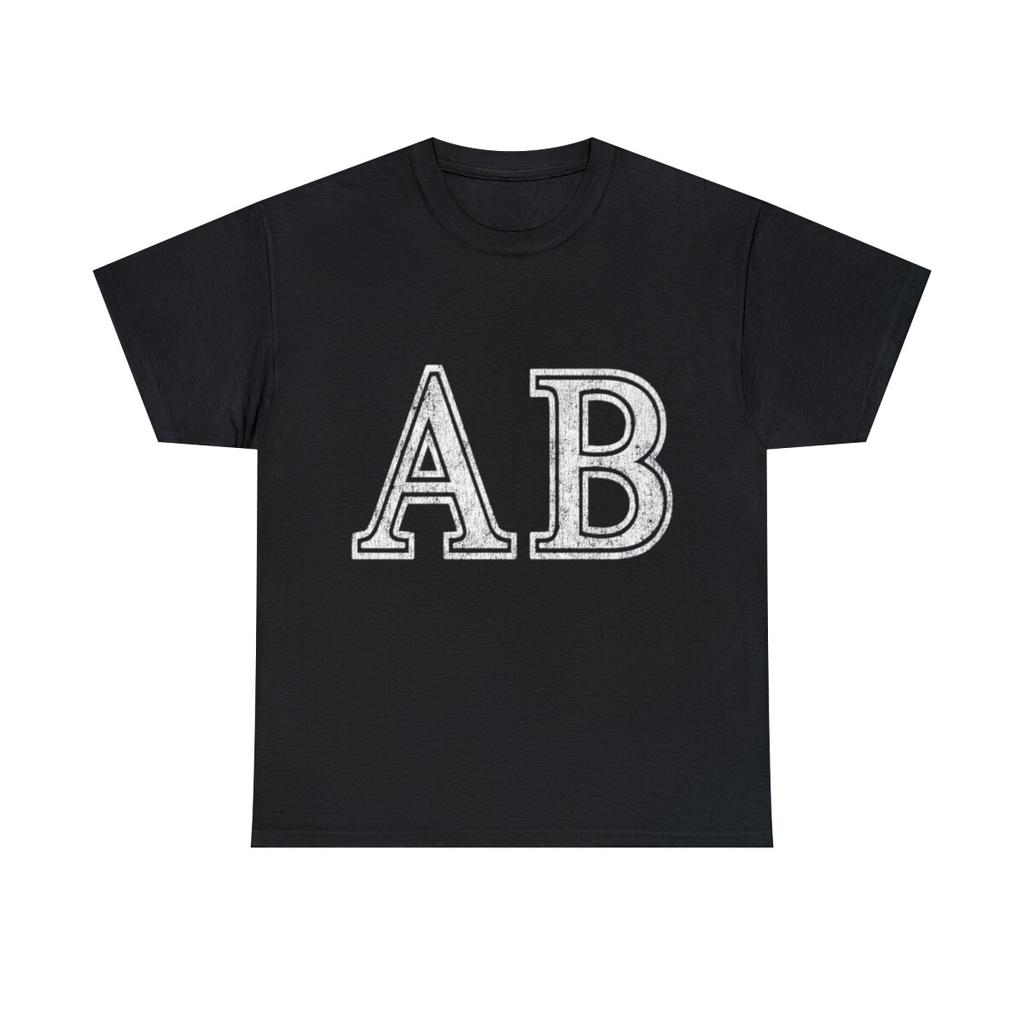 Alpha Beta Ab Retro Graphic Tee Shirt, S-5XL