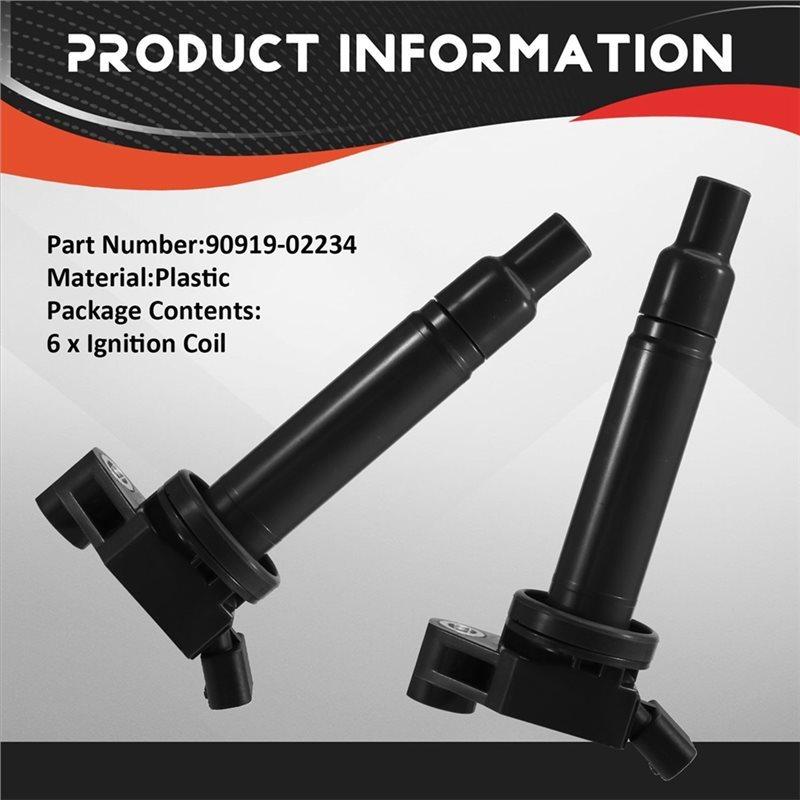 Катушки зажигания автомобиля UF267 673-1301 90919-02234 9008019016 для Toyota Camry Avalon Lexus 610-58572 9091902234 90080-19016