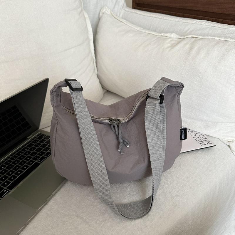 Вместительная однотонная литературная и повседневная модная сумка-мессенджер через плечо в ленивом стиле, трендовая универсальная женская сумка-тоут