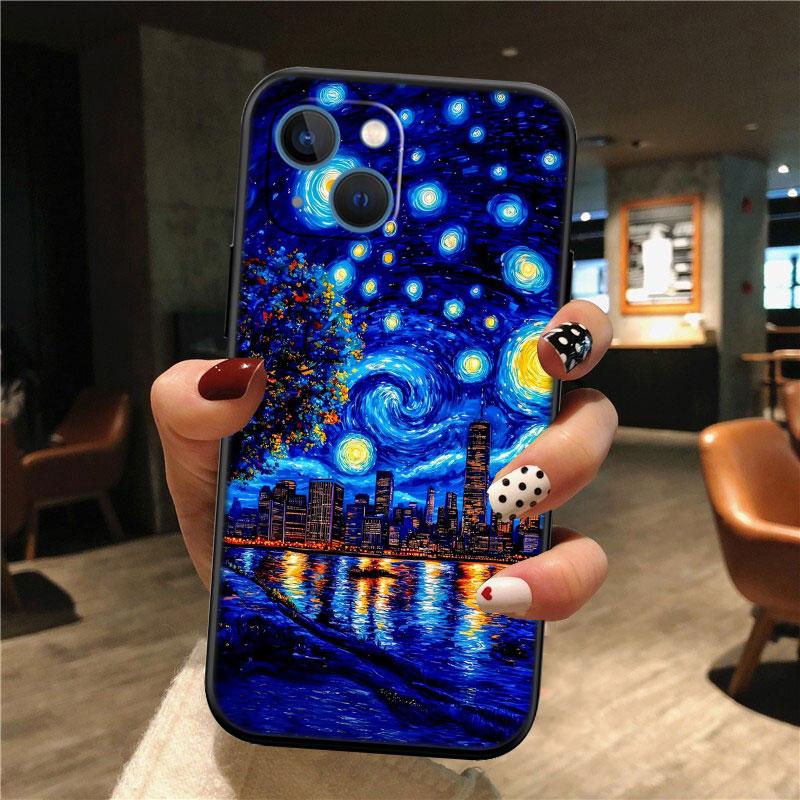 IK65 Starry Night Van Gogh New High-End Shell Phone Case for Redmi Note 8 9 Pro Max 9S 9T 9C NFC 8T 8A 10A A4