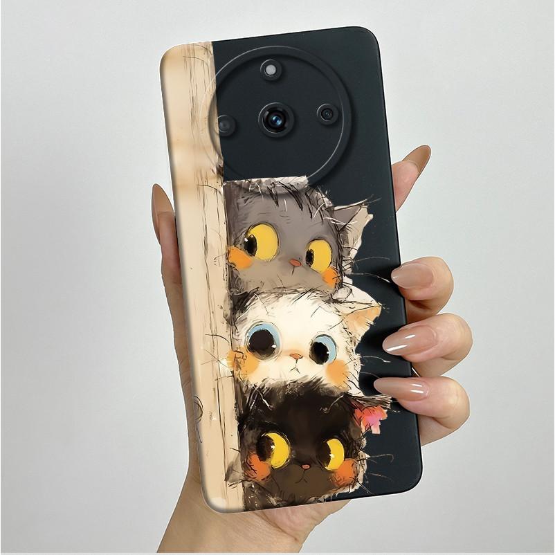 For Realme 11 Pro+ Case RMX3740 RMX3741 Soft Silicone Flowers Back Cover For Realme 11 Pro Plus ProPlus Shockproof Phone Cases