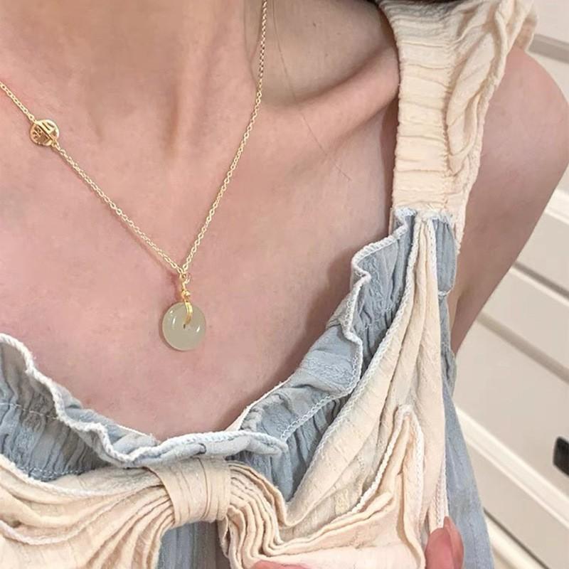 Простой темперамент Золотое колье-бини женское