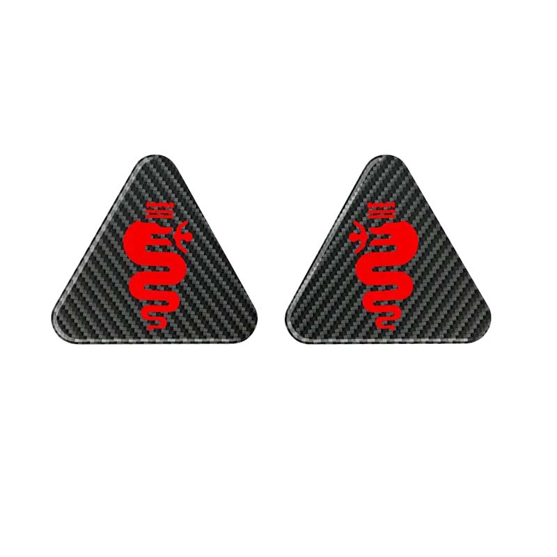 CYYPT1 Car Fender Decorative Sticker Quadrifoglio Super Sport Logo Badge Sticker For Alfa Romeo Giulietta Mito Giulia Stelvio Brera 147