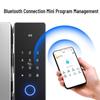 Deli AL107 Smart Glass Door Fingerprint Password Lock CN plug (adapter included)