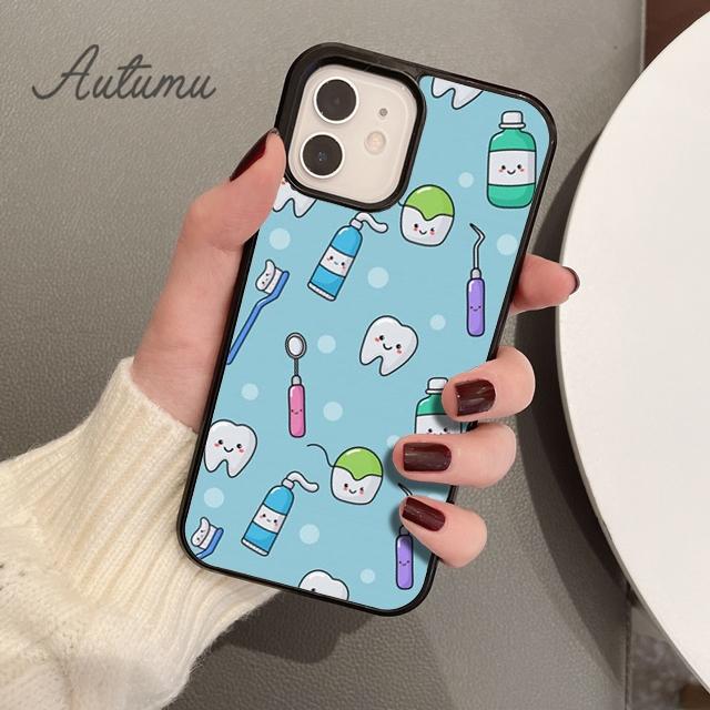 Чехол для телефона «Стоматолог с коронованными зубами» для iPhone 11 12 13 14 Pro Max mini X XR XS SE 2020 6S 7 8 Plus Galaxy S21 S22