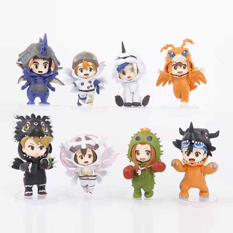 8pcs/set Anime Digital Monster Digimon Cosplay Cute Action Figure Model Toys for Children