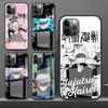 Tempered Glass Case Apple iPhone 13 12 Mini 11 Pro Max XR XS SE 2020 7 8 Plus 6 6S X Phone Cover Back Shell Anime Jujutsu Kaisen