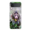 Transparent Phone Case For Samsung Galaxy Z Flip 3 4 5 6 7 Hard Folding PC Z Flip3 Flip4 Cover Cute Funny Monkey