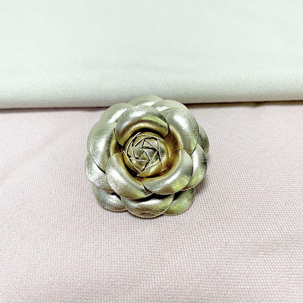 Suit Sweater Coat Camellia Flower Brooches Fabric Handmade Accessories Pin Brooch New Corsage