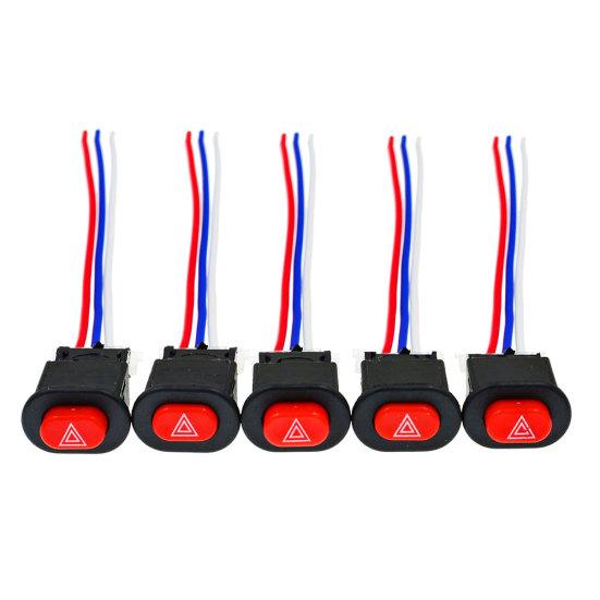 Выключатель аварийного освещения для мотоцикла, двойной предупредительный мигающий сигнал, провода аварийного сигнала