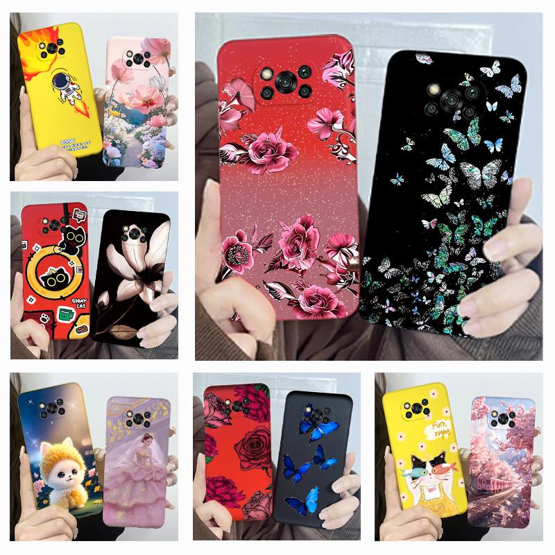 For Xiaomi Poco X3 Pro Case Flower Girls Design Soft Silicone Phone Back Cover For Xiomi PocoX3 Pro X 3 3X Poco X3 NFC Shells