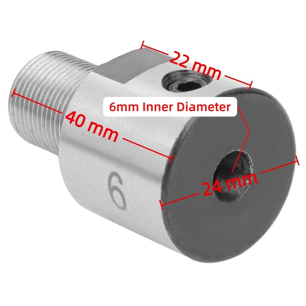 Шатун для резьбового патрона M14x1 из углеродистой стали, диаметр вала 12 мм / 6 мм, детали для мини-токарного станка.