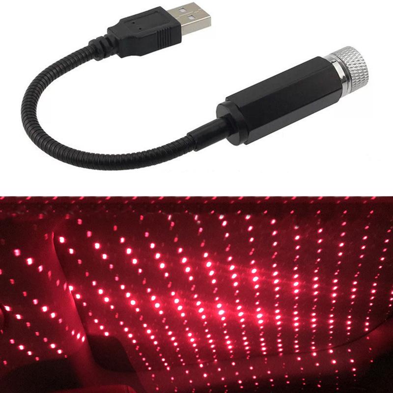 USB Автомобильный Проектор Светодиодный Проектор Звездного Неба Романтические Автомобильные Аксессуары Декоративный Интерьер Автомобиля Потолочный Звездный Свет