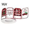 Christmas Gift Tags Thank You Stickers, Red And Black Plaid Print Decorative Labels, Holiday Stickers Festive Supplies with Writing Space for Wrapping