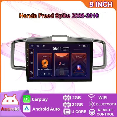 Автомобильное радио на базе Android Carplay для Honda Freed Spike 2008-2016, автомобильный мультимедийный видеоплеер, GPS-навигация, WIFI, 2 + 32 ГБ
