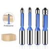 4pcs Router Bit Set Flush Trime Bit With Two Barings Router Bits For Wood Trimming Cutters 12mm 1/2inch Shank