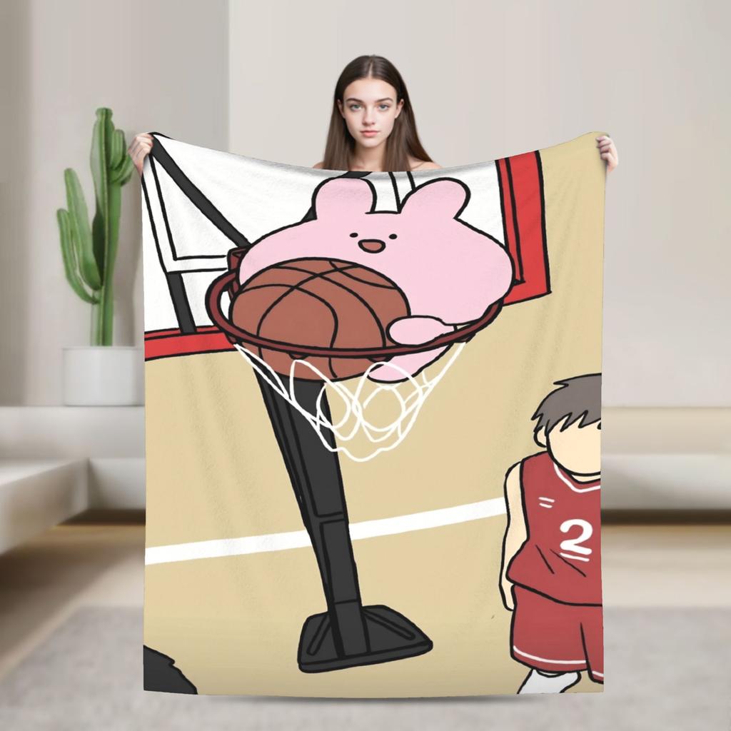 Warm Soft BlanketGirls Boys Camping A-Asamimichaan Throw Blanket Flannel Bedspread For Home Decor Fluffy Sofa Bed Cover