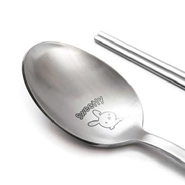 HomeAnnie Junior Spoon Set, Rabbit, Spoon + Chopsticks