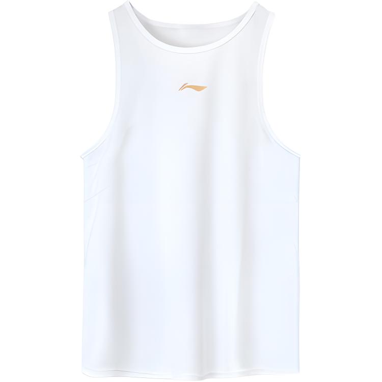Li Ning удобный спортивный повседневный бег баскетбол фитнес свободный жилет унисекс жилеты белый платиновый LWTU014-1