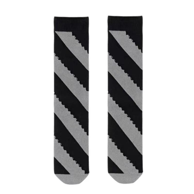 College Style Women Middle Tube Socks Japanese Cute Harajuku Hollow Out Breathable Stripes Vintage Streetwear Hosiery