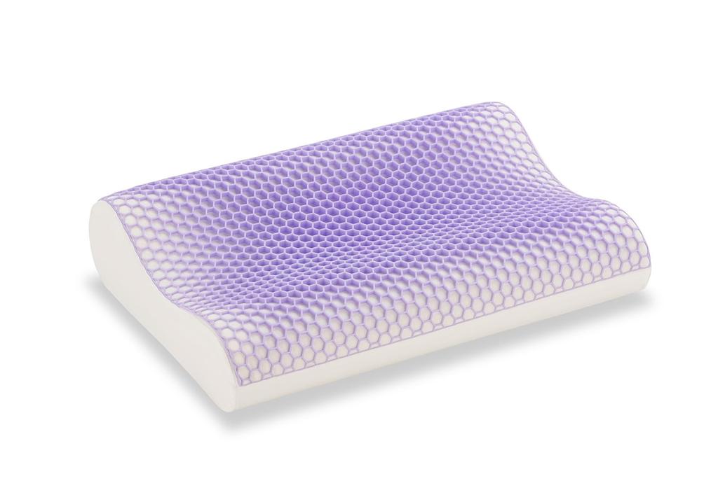 French Bed Pillow 60 X 40cm with Light Purple Color Cover Pillow with Heat Dissipation Zukan Pillow Uses the Heat Dissipation Sheet That Was First