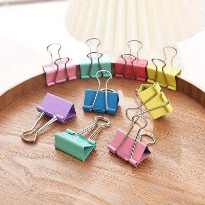 32 мм/41 мм/51 мм 12/24 шт. цветной длинный зажим-ласточкин хвост большой средний и малый набор канцелярских принадлежностей