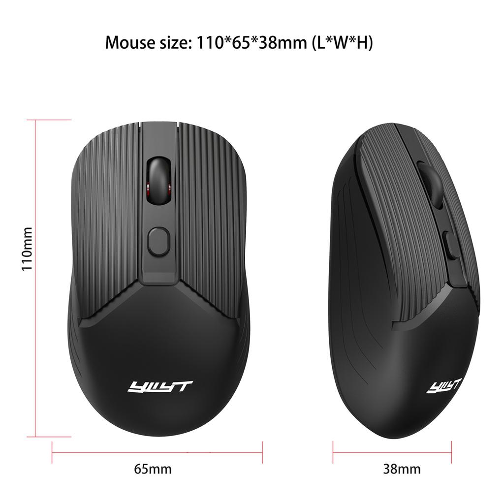 Беспроводная мышь YWYT G862 2,4G, 3-ступенчатая регулируемая точка на дюйм, эргономичный дизайн, технология Plug and Play для настольного компьютера
