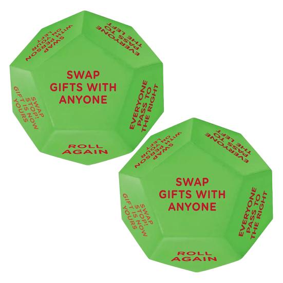 1/2Pcs Santa Swap Gift Exchange Dice Christmas Exchange Dice Game 12 Different