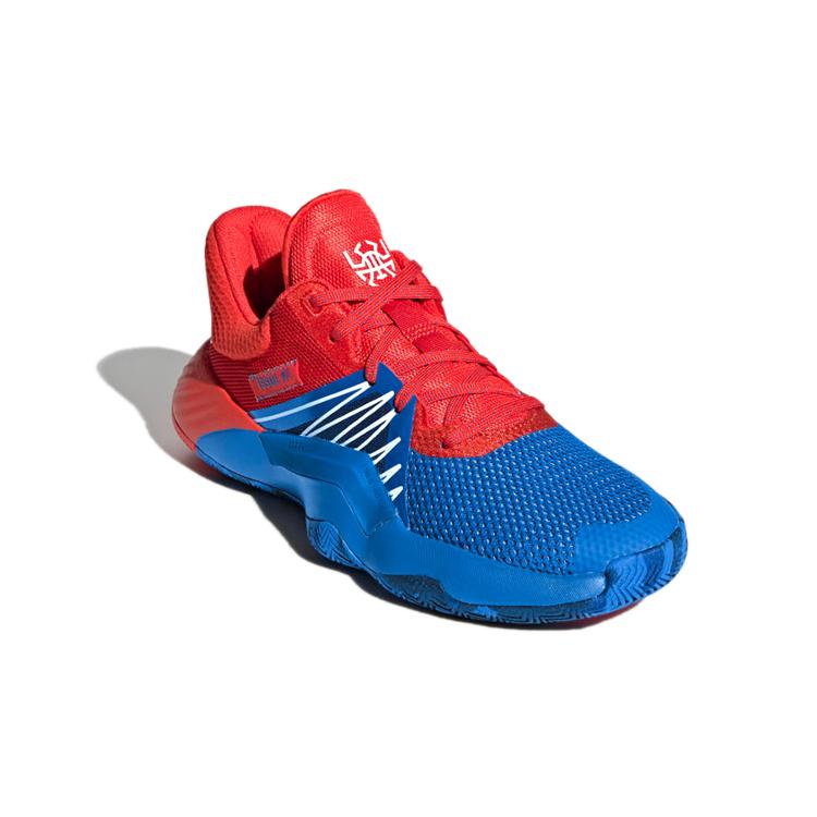 adidas ДОН. Проблема №1 Нескользящие Износостойкие Низкие Детские Баскетбольные Кроссовки Красный Синий EF2932