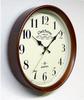 Santell Japanese-Made Retro Radio-Controlled Wall Clock (Factory) Brown DQL662-BR