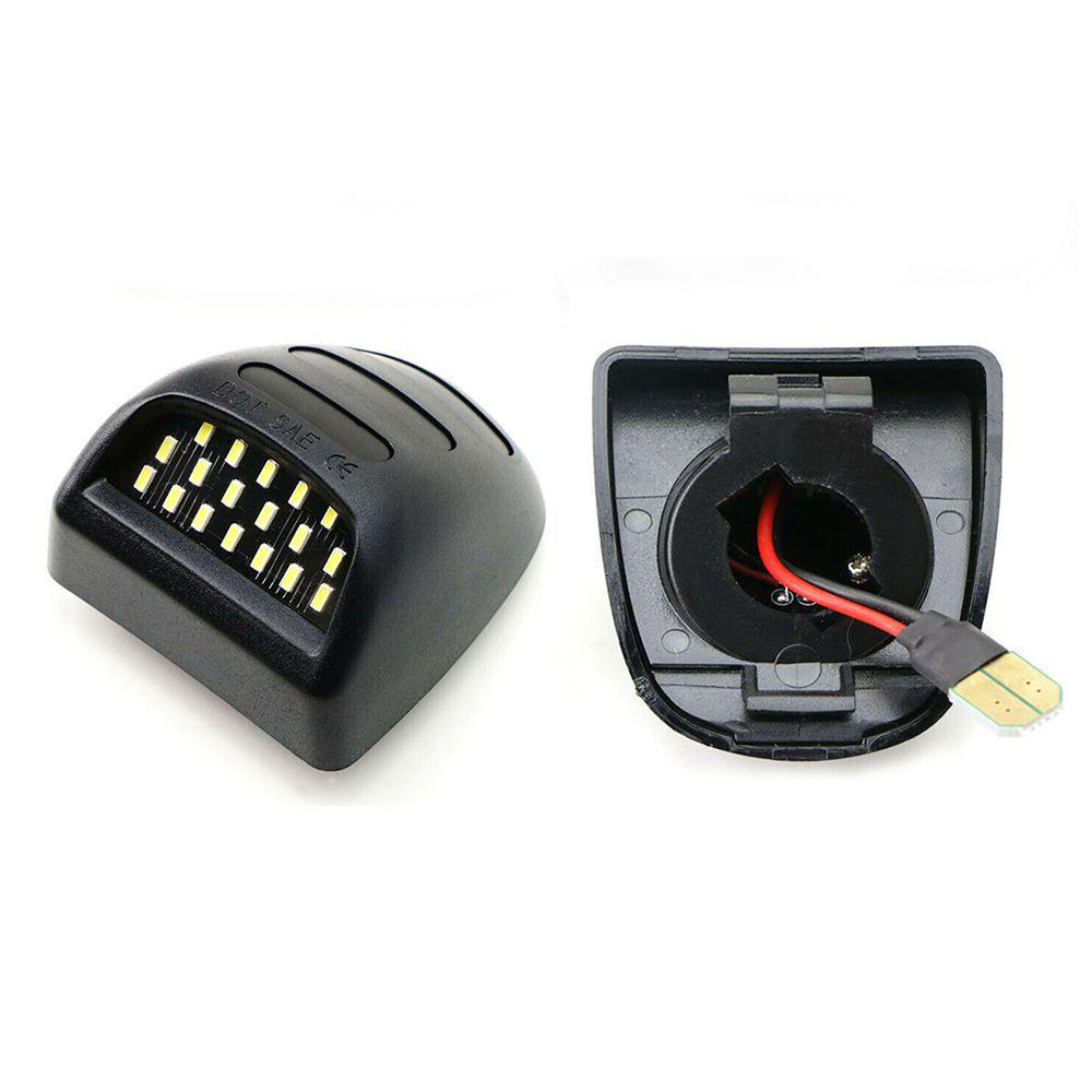 2-светодиодные фонари номерного знака, Красный/Белый, Для Chevrolet Tahoe 01-14, Cadillac, GMC