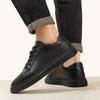 Модная мужская повседневная обувь на шнуровке из натуральной кожи, для бизнеса и офиса, с мягкой подошвой, дышащая, удобная для ходьбы, для мужчин, для повседневной носки на улице