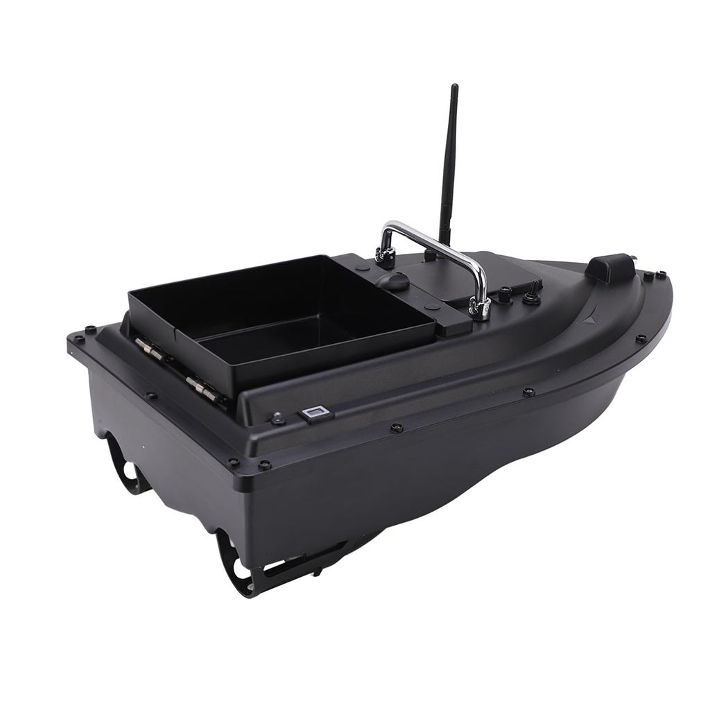 Bait Boat Intelligent 2.4Ghzs One Hand Remote Control 2kg Load Bearing Black RC Fishing Bait Boat
