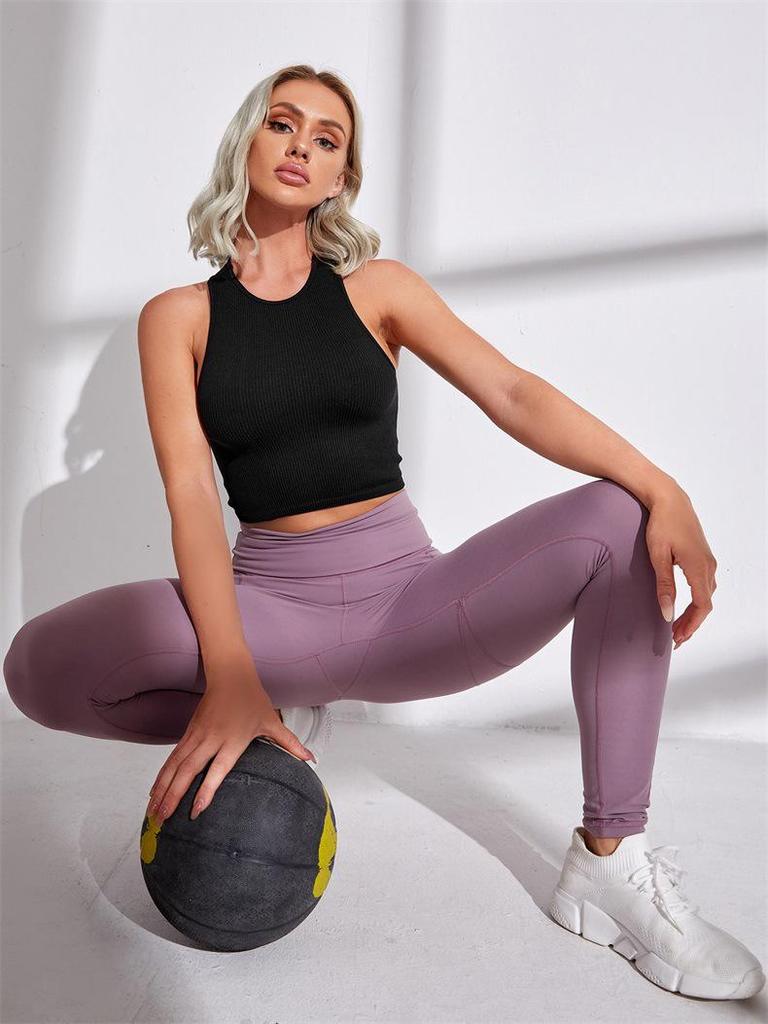 Женский спортивный бюстгальтер высокой интенсивности, жилет для йоги, для бега и тренажерного зала