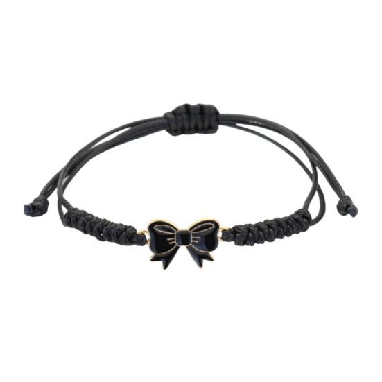 Yousheng Bow Braided Bracelet Adjustable String Rope Bracelet Handcrafted Cheerleader Bracelet for Cheer Dance Team Friends Gift