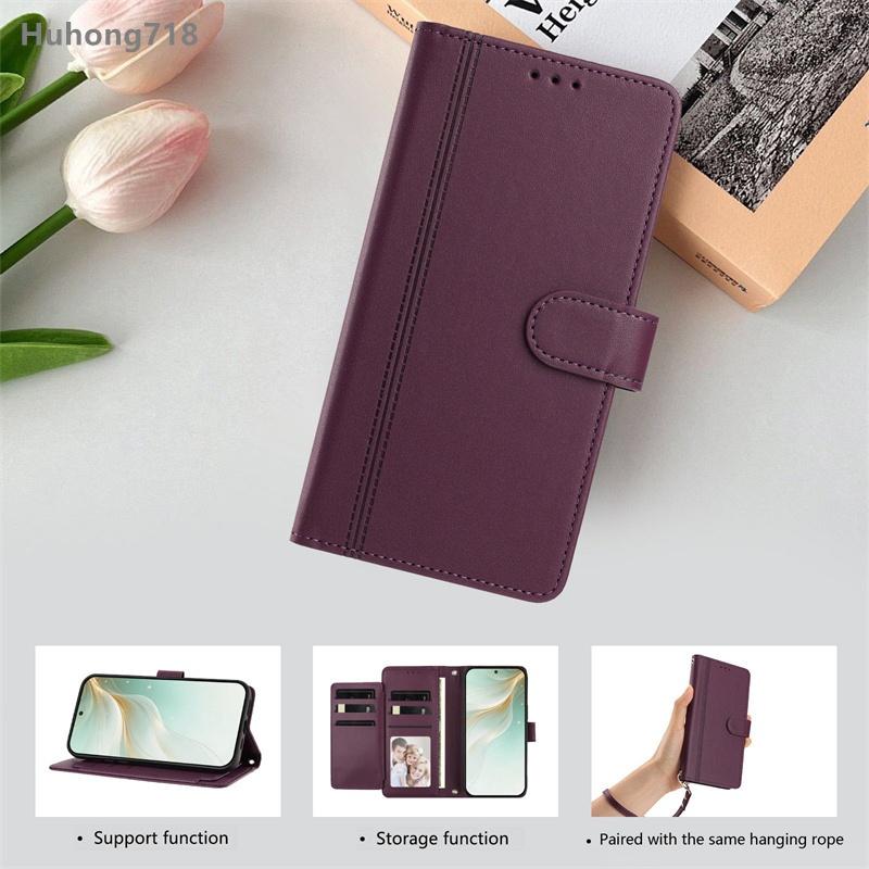 For Vivo V30 V30E V40 V40E SE Lite Pro 4G 5G Flip Wallet Case Leather Cover With Card Slot Silicone Hand Strap Wireless Charging